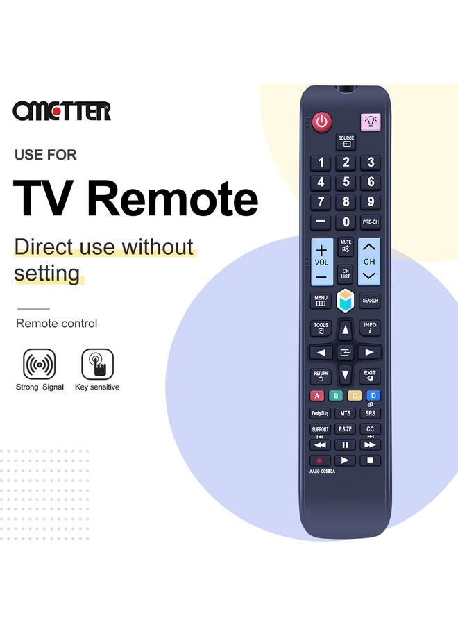 OMETTER AA59-00580A Remote Control Fit for Samsung TV LED HDTV PN51E8000 PN60E8000 UN32EH5300 UN39EH5300 UN40EH5300 UN40ES6100F