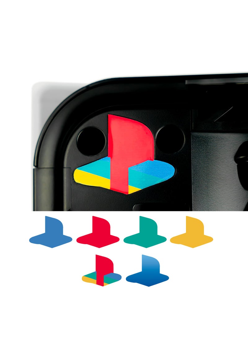 Glistco Glistco Retro Sticker Underlay  Glossy Vinyl Decal Compatible with Original PS5 6 Pack 