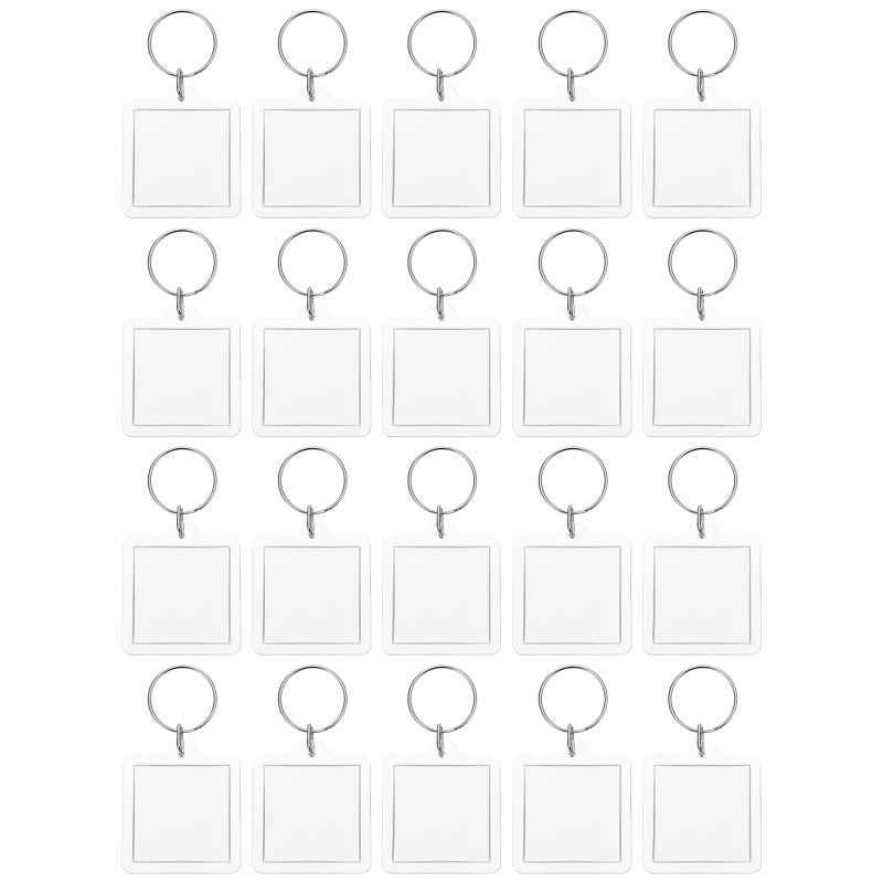 🏠 ميدالية مفاتيح إطار صور أكريليك شفافة للديكور - Image 1