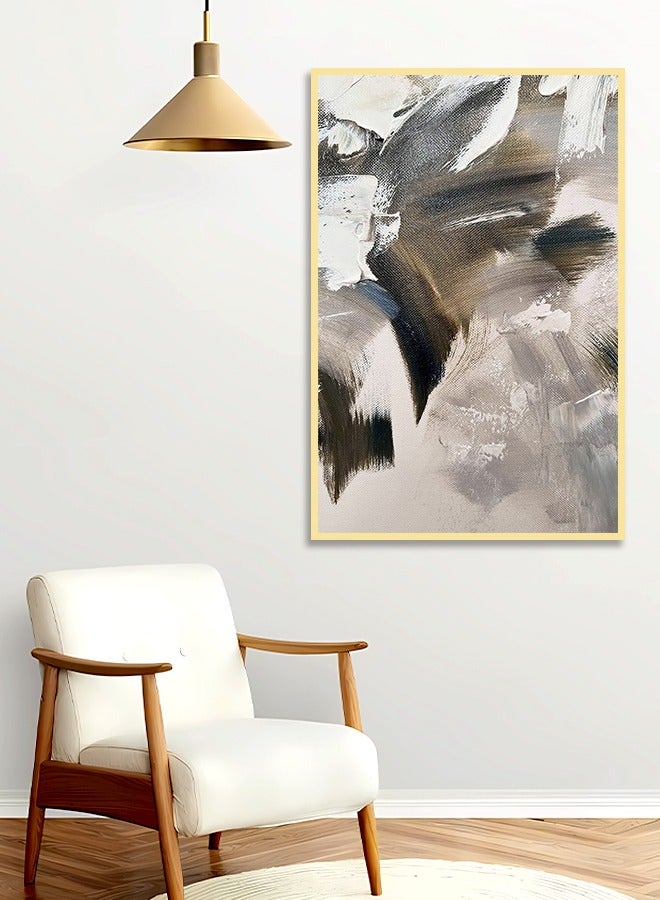 4gdran Canvas Wall Art For Wall Decoration Abstract Design With A Hollow Frame Size 120x80cm One Piece  - Image 1
