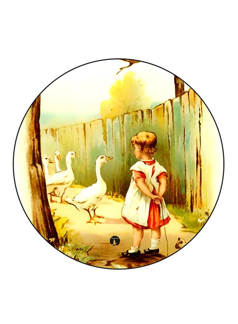 RKN Vintage Art Printed Pin Multicolour - Image 1