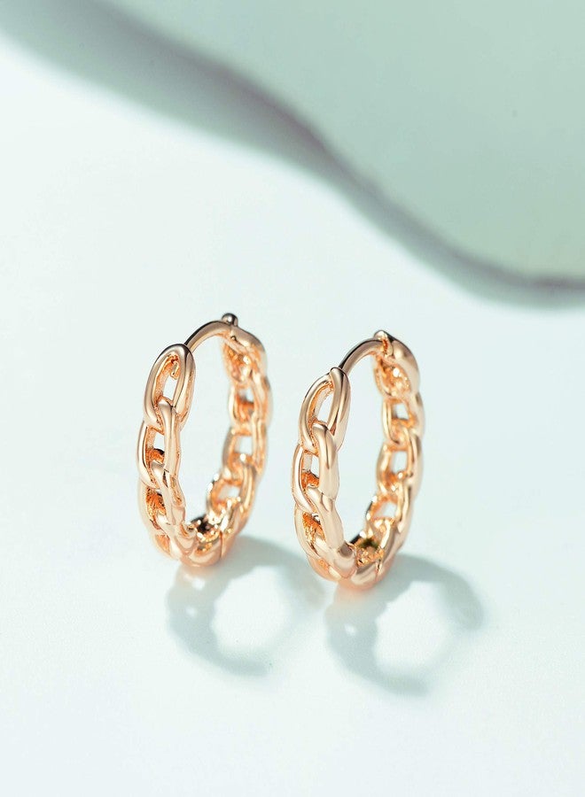 VACRONA Cubic Zirconia Huggie Earrings 14k Gold Plated Tiny Cuff Earrings Small Huggie Hoop Earrings Simple Lightweight Hoops Gift for Women, Metal, Cubic Zirconia, - Image 5