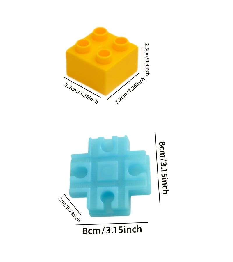 2 Pcs Large Cross Train Track Connector Track Expansion Additions Compatible With Most Wooden Railway Systems Birthday Christmas Gift Yellow ABS - Image 5