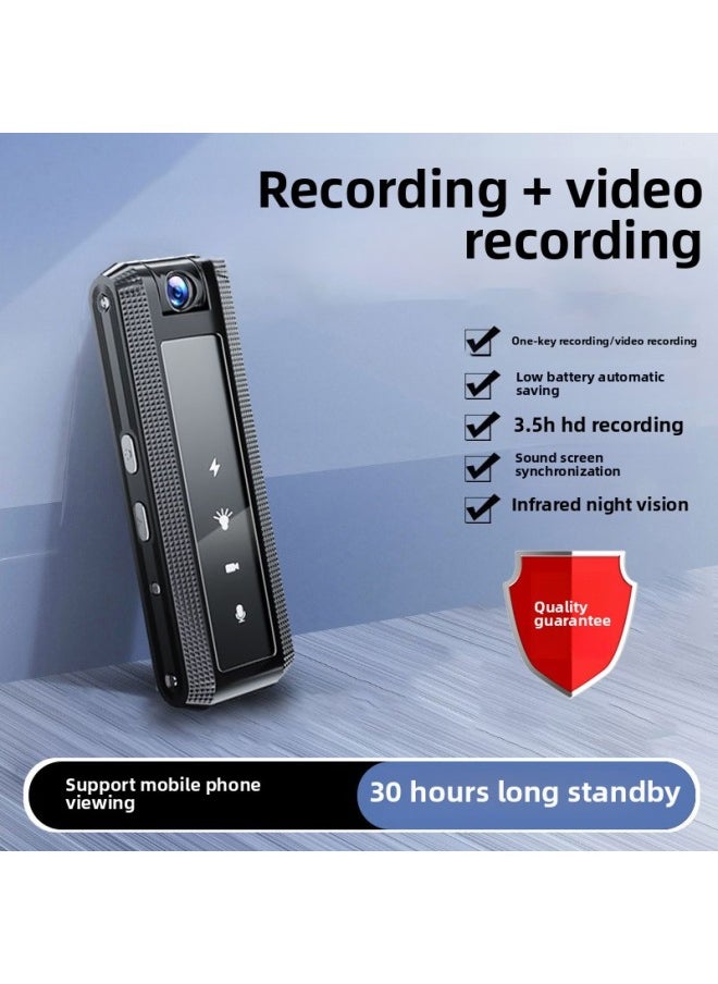 Generic Law Enforcement Recorder Recording Pen With Video Dv Video Recording Function All-In-One Sports Camera Hd Wireless-Body Color:Ultimate Version 64g Card [audio And Video Recording + Night Vision +180 ° Lens Rotation]  - Image 1