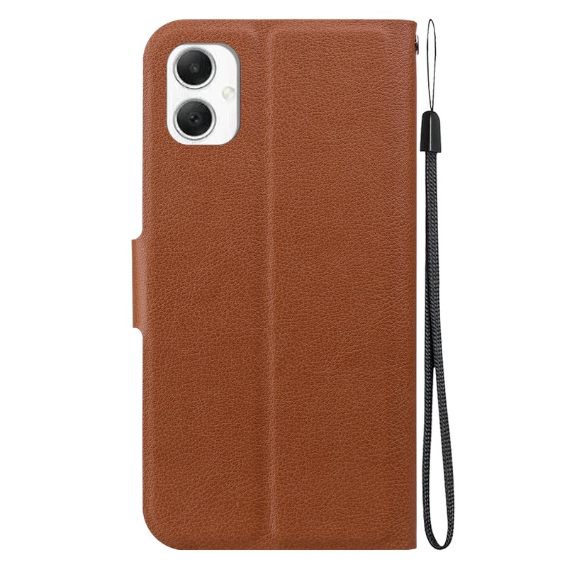 HuHa Protective Cover For Samsung Galaxy A06 4G Ultra-thin Voltage Magnetic Buckle Leather Phone Case(Brown) - Image 3