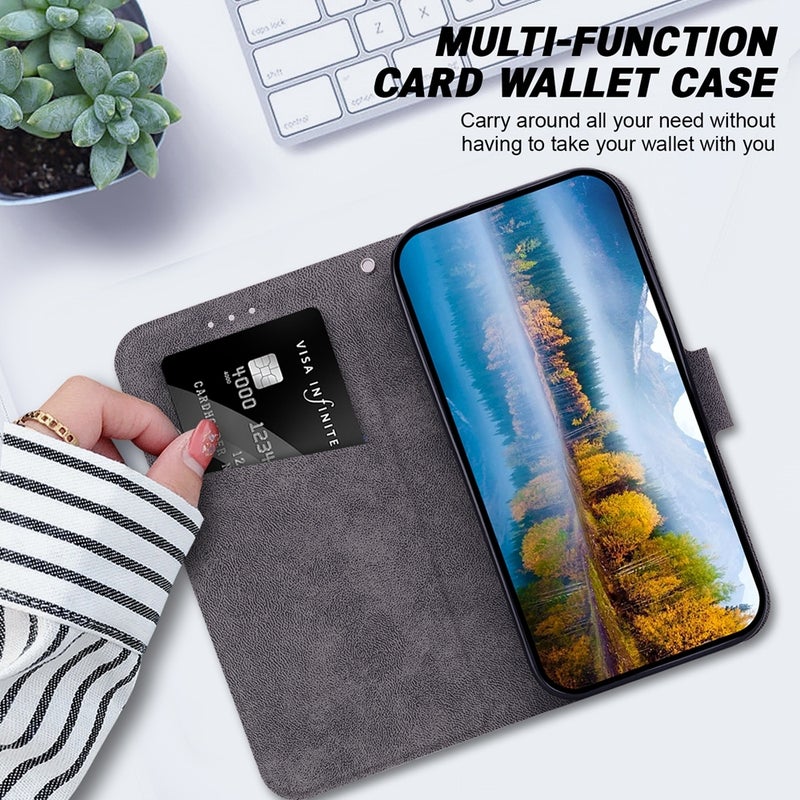 HuHa Protective Cover For Samsung Galaxy A06 4G Ultra-thin Voltage Magnetic Buckle Leather Phone Case(Brown) - Image 5