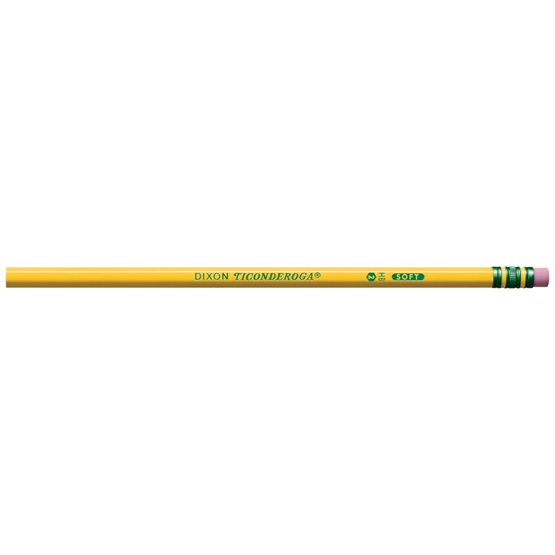 Ticonderoga Wood-Cased Pencils, Unsharpened, 2 HB Soft, Yellow, 72 Count - Image 3