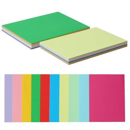 Keketer 50 Packs Color Cardstock Paper Blank Colored 4x6 Cards 250 GSM Thick Paper for DIY Crafting Greeting Cards Making Invitations making Postcards - Image 1