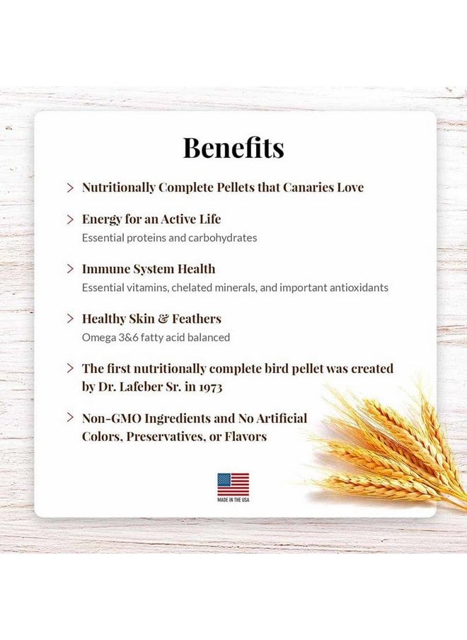 لافيبيرز حبيبات طعام الطيور الأليفة LAFEBER'S Premium Daily Diet Pellets، مصنوعة من مكونات غير معدلة وراثيًا ومناسبة للبشر، للكناري، 5 رطل  - Image 2
