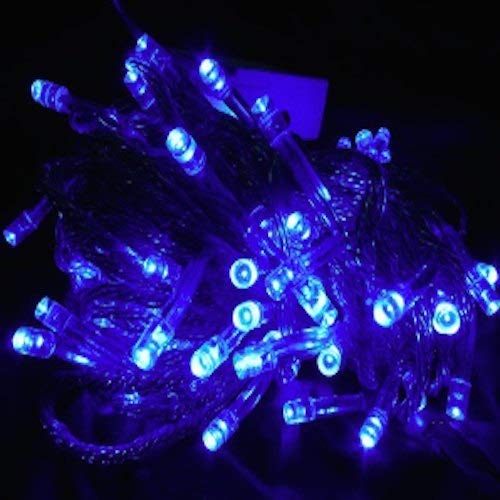 VELOCIOUS Velocious LED Pixel String Light Blue Color Rice Light 40 ft for Diwali Christmas Home DecorationHeavy Duty Copper Led Pixel String Light Its not Low Quality Rice String Blue Pack of 1  - Image 1