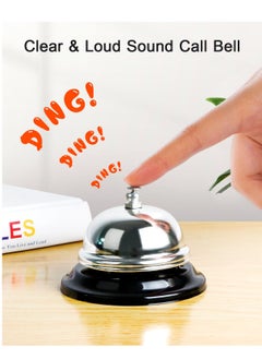 Generic Call Bell 8.5 CM Inch Diameter with Metal Anti-Rust Construction, Desk Bell, Service Bell for Hotels, Schools, Restaurants, Kitchen, Shop, Hospitals, Desk Service Bell, Silver  - Image 4