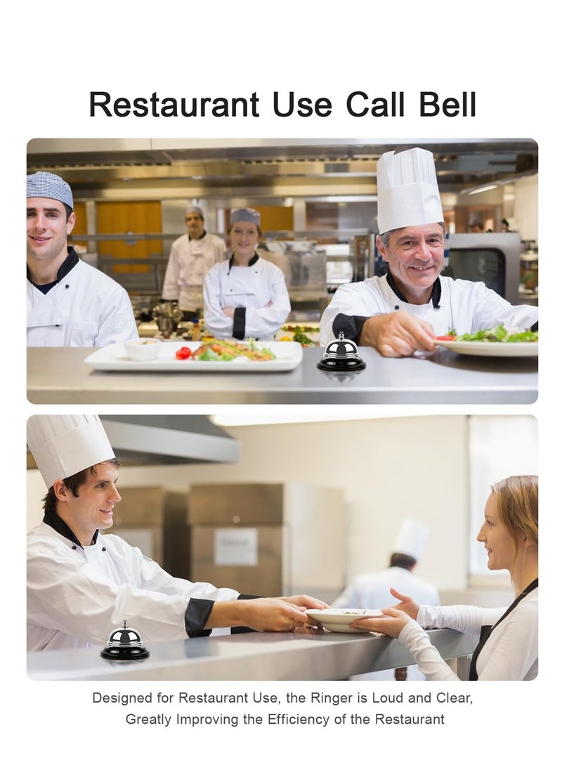 Generic Call Bell 8.5 CM Inch Diameter with Metal Anti-Rust Construction, Desk Bell, Service Bell for Hotels, Schools, Restaurants, Kitchen, Shop, Hospitals, Desk Service Bell, Silver  - Image 5