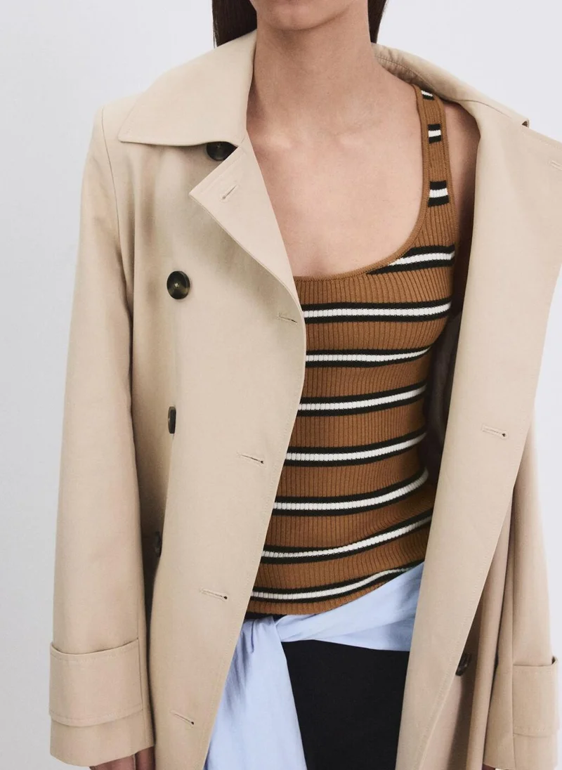 MANGO  Striped knit top for Women | Best Price UAE