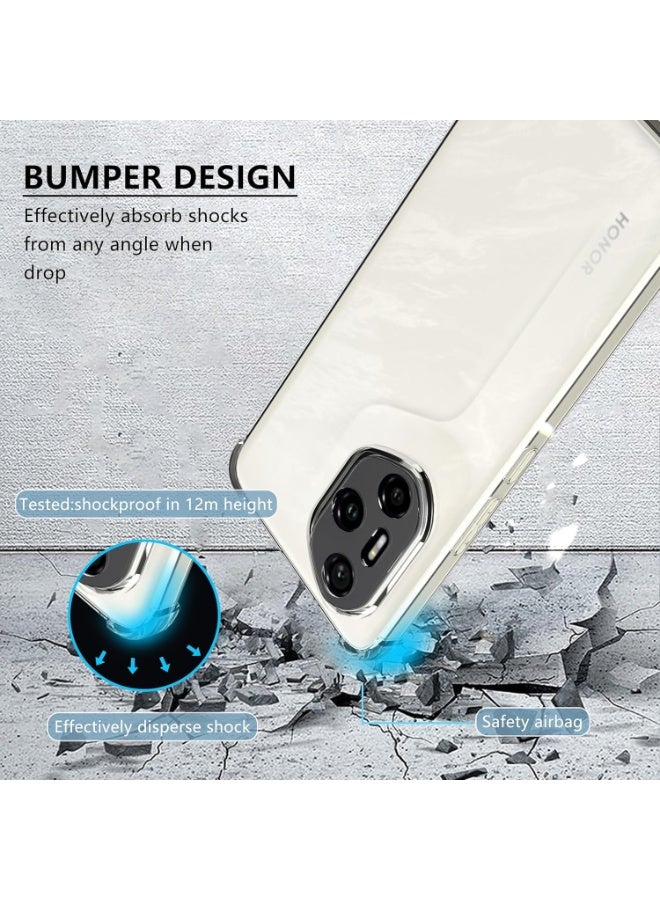 Muzz Back Cover for Honor 300 Pro/Honor 300 Ultra 5G Transparent Mobile Back Case Shock Proof Design Camera Edges Protection Crystal Clear Phone Case Silicon Soft TPU and Flexible - Image 5