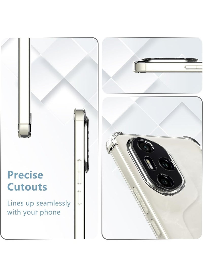 Muzz Back Cover for Honor 300 Pro/Honor 300 Ultra 5G Transparent Mobile Back Case Shock Proof Design Camera Edges Protection Crystal Clear Phone Case Silicon Soft TPU and Flexible - Image 3