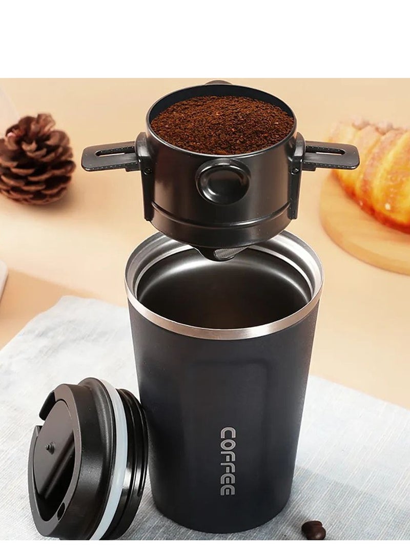 فلتر مخروطي صغير من الفولاذ بدون ورق  - اسود - Image 5