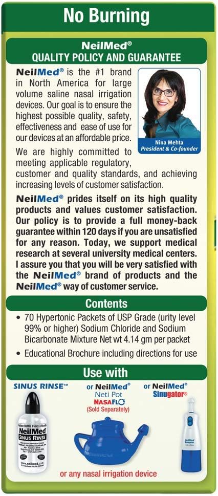 Neilmed Sinus Rinse Extra Strength Hypertonic 70 Packets - Image 4