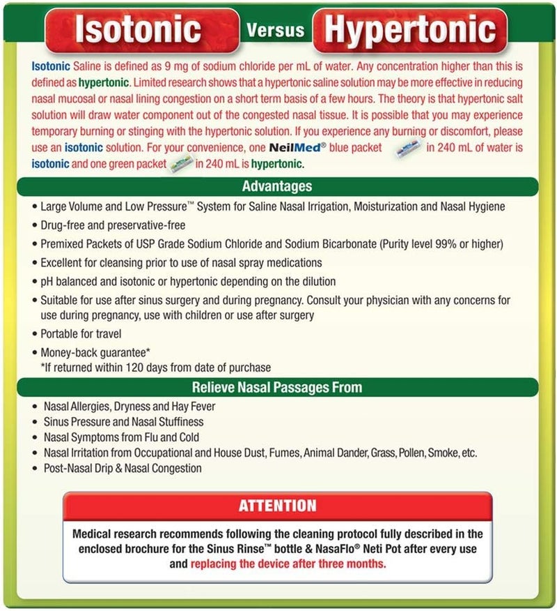 Neilmed Sinus Rinse Extra Strength Hypertonic 70 Packets - Image 3