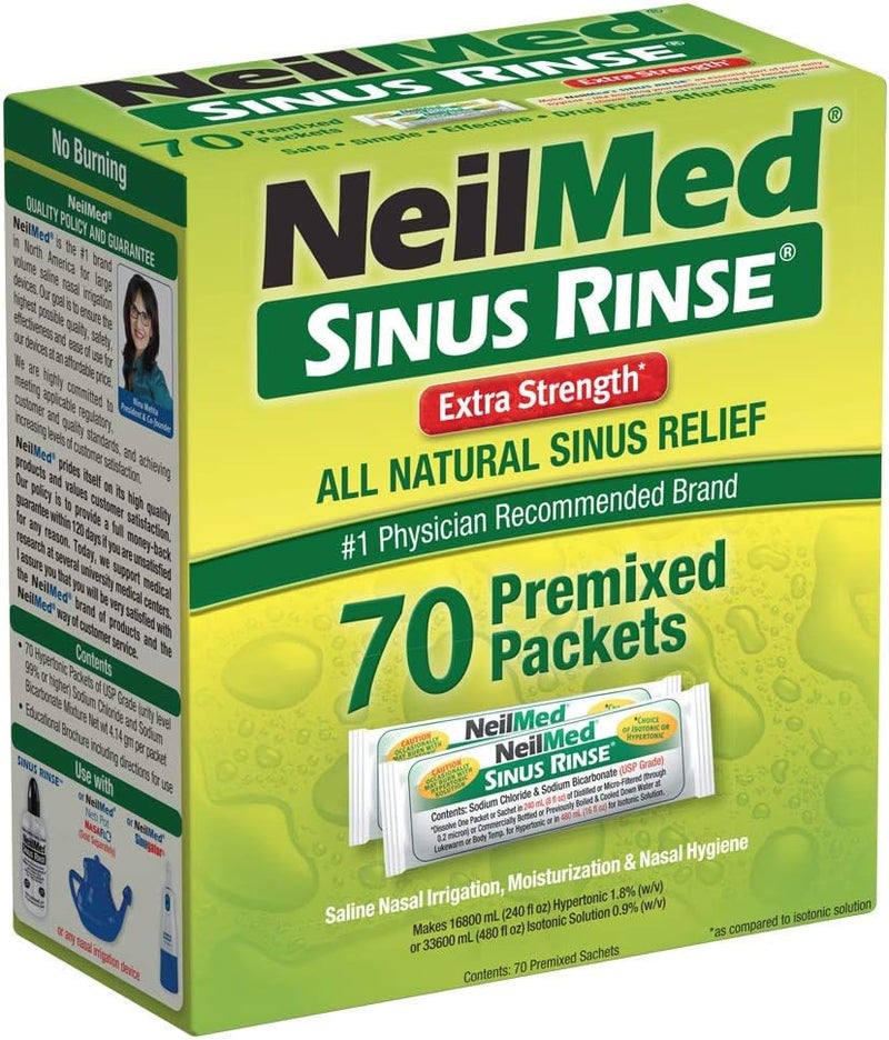 Neilmed Sinus Rinse Extra Strength Hypertonic 70 Packets - Image 1