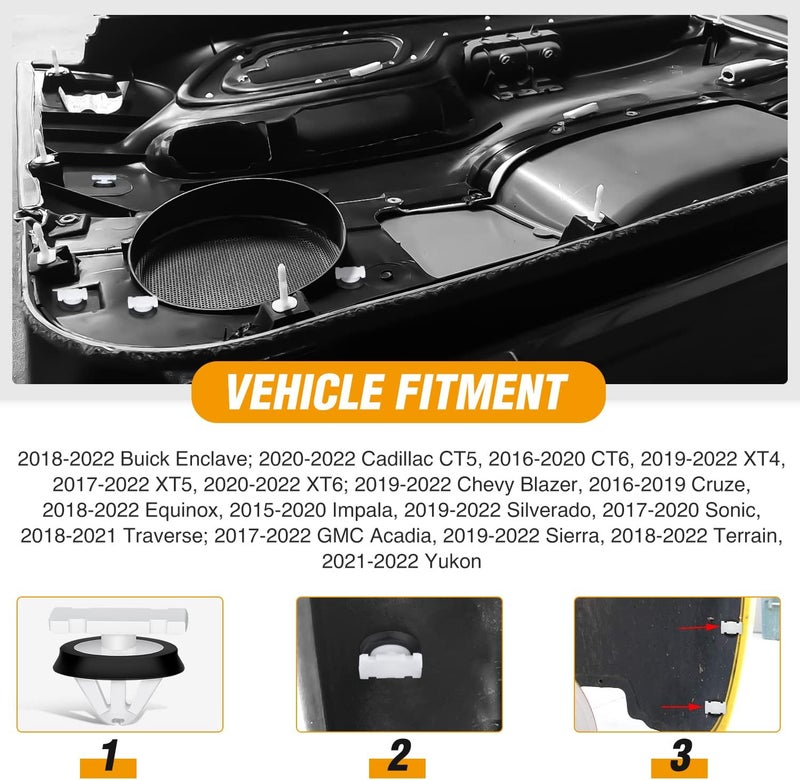 GOOACC 30pcs Body Side Exterior Trim Moulding Clip with Sealer for GM 11547581 Chevrolet Buick Cadillac GMC Enclave CT6 XT5 XTS Cruze - Image 4