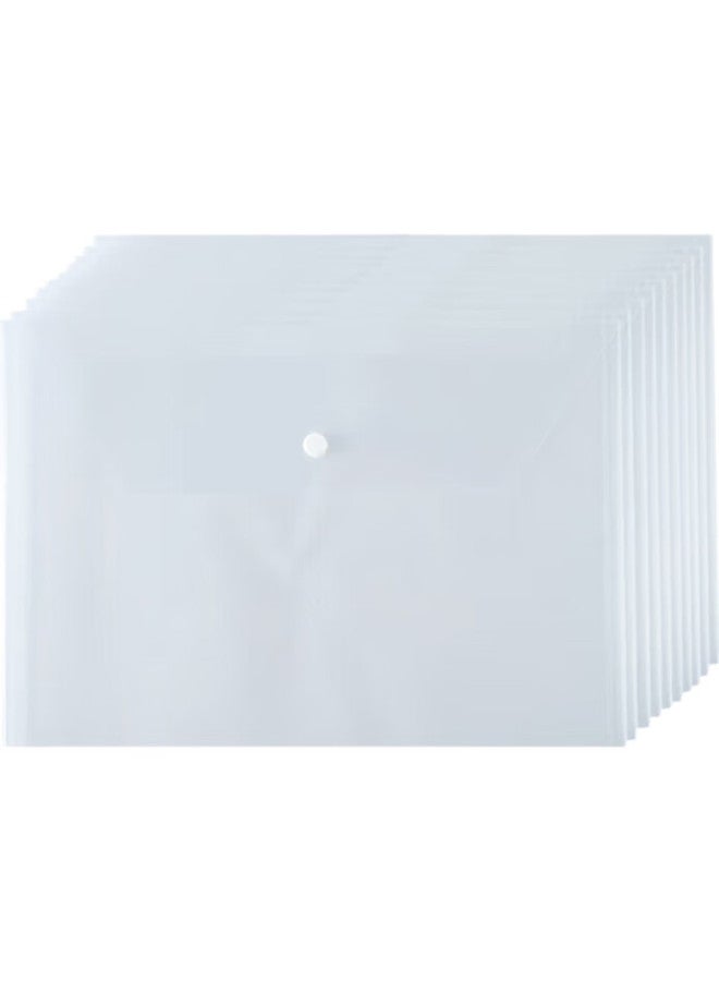 Tango A4 File Folders, Transparent Document Folders, Button Folders, 20 Pieces, Storage For Student Exam Papers, File Folders, Financial Waterproof Folders, Contract Document Folders, Invoice Folders, Office Stationery Supplies - Image 3