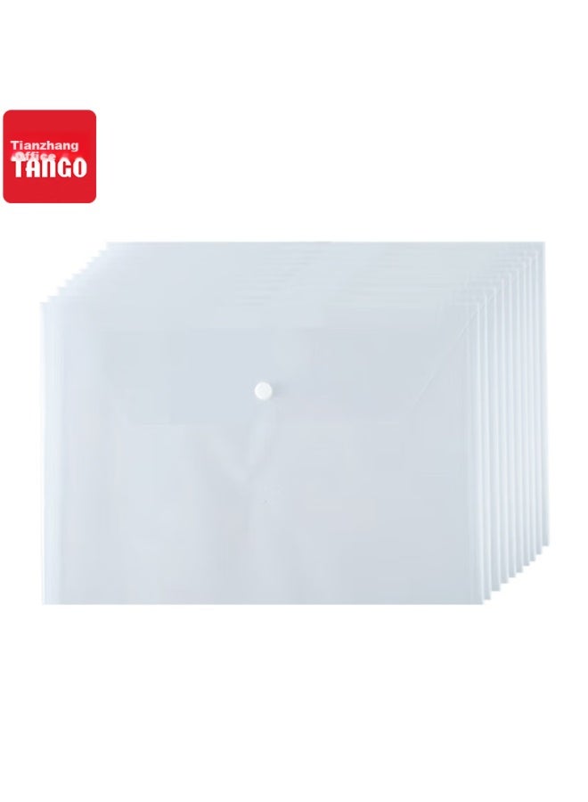 Tango A4 File Folders, Transparent Doent Folders, Button Folders, 20 Pieces, Storage For Student Exam Papers, File Folders, Financial Waterproof Folders, Contract Doent Folders, Invoice Folders, Office Stationery Supplies - Image 4