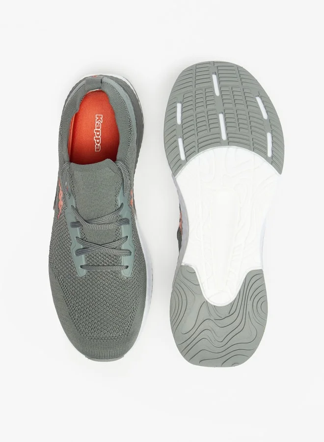 Kappa Men's Textured Sports Shoes with Lace-Up Closure