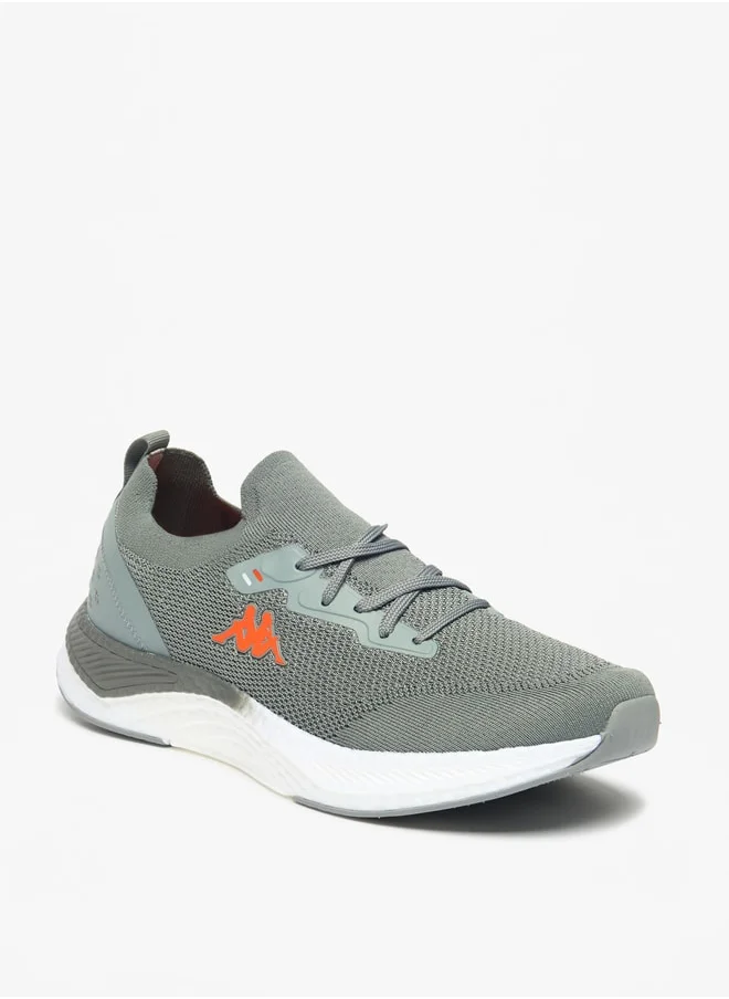 Kappa Men's Textured Sports Shoes with Lace-Up Closure