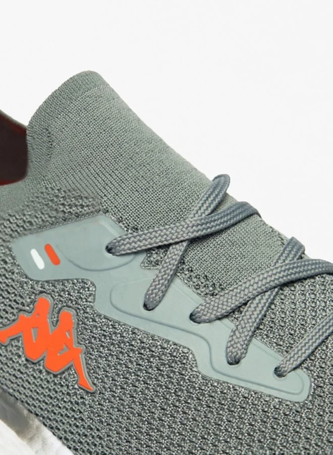 Kappa Men's Textured Sports Shoes with Lace-Up Closure