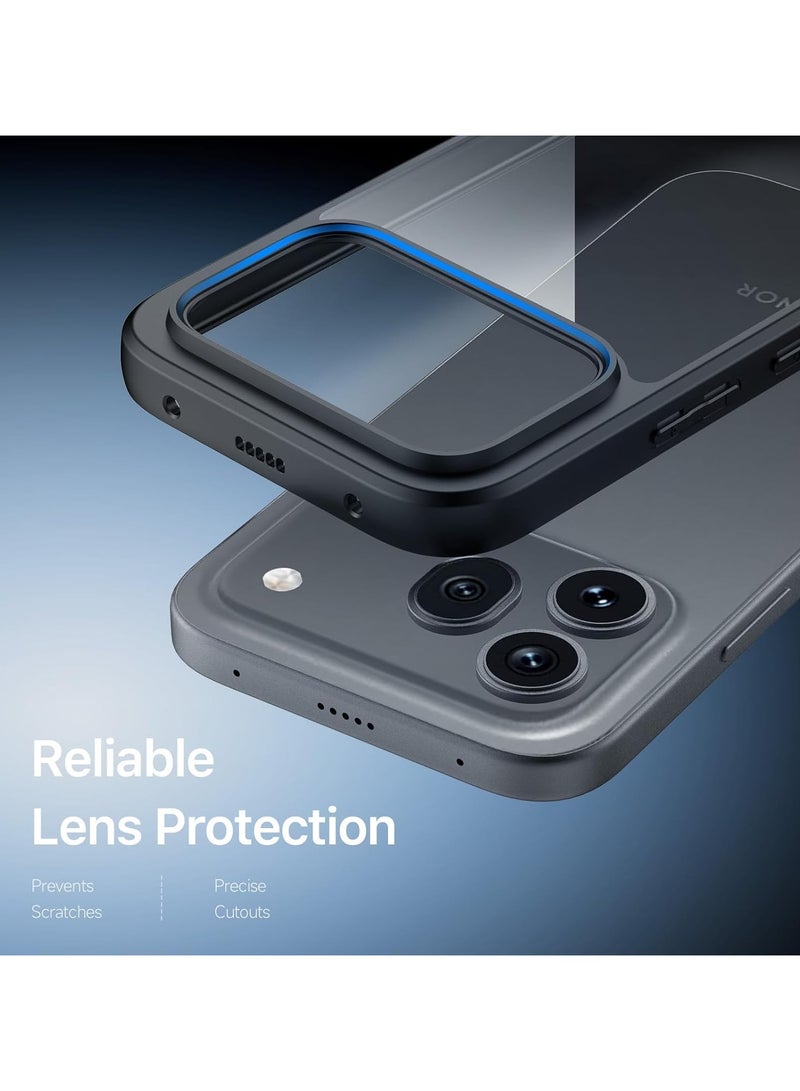 general Transparent case compatible with Honor 600 5G; transparent back cover resists yellowing and prevents drops; PC+TPU shock-resistant case - Image 4
