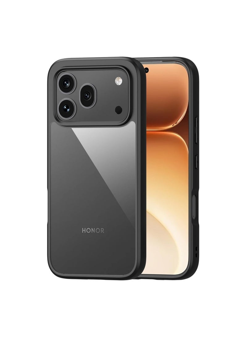 general Transparent case compatible with Honor 600 5G; transparent back cover resists yellowing and prevents drops; PC+TPU shock-resistant case - Image 1