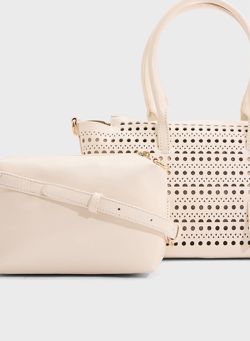 ELLA Lasercut Tote Bag  - Image 5