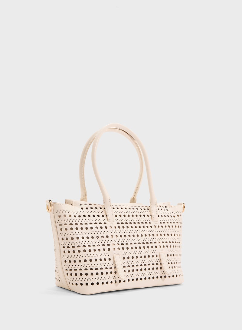 ELLA Lasercut Tote Bag  - Image 4