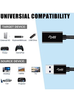 Livx Rope 5gbps Fast Data Transfer USB 3.0 Male to Female Extension Cable Rope Braided 3 Meters  - Image 3