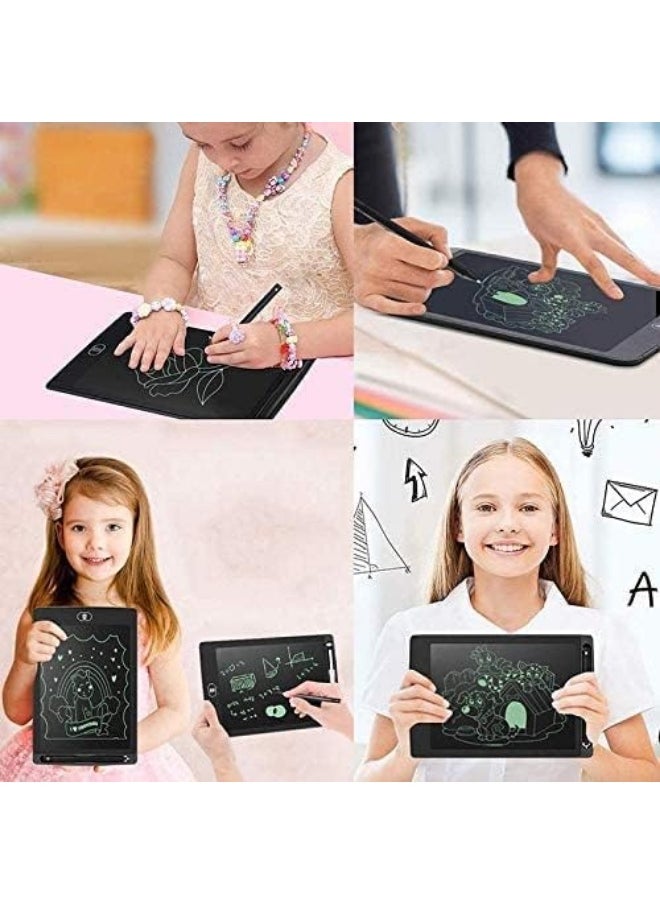 Mawan - Generic LCD Writing Tablet 8.5 inches Doodle pad Portable Electronic Writer Environmental Writing and Drawing Memo Board drawing and writing board with pen and one-click self-scanning Black Color - Image 1