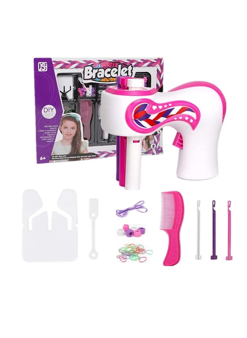 Excefore Automatic Hair Braiding Tool, Electric Hair Braider Hair Braiding Machine, Fashion Salon Toy Kits, Suitable for Kids Teen Girls DIY Hair Styling Salon Toy Kit, Batteries Not Included - Image 1