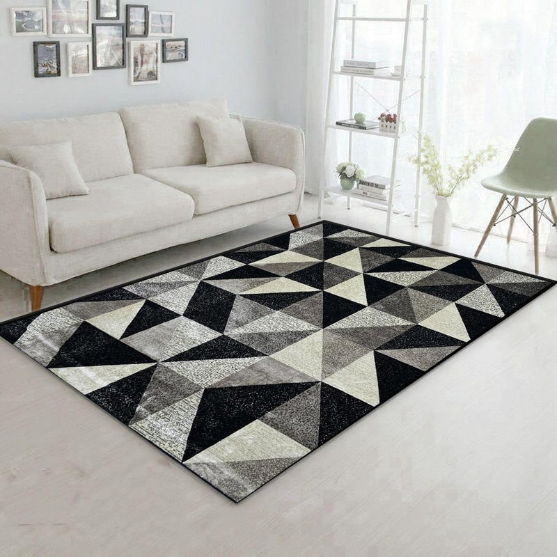 ENYRA AntiSkid Polyester Carpet for Living Room 5X7 Feet Printed Design Indoor Floor Rugs Soft Carpet Rug for BedroomLiving RoomHome with Anti Slip Backing - Image 1