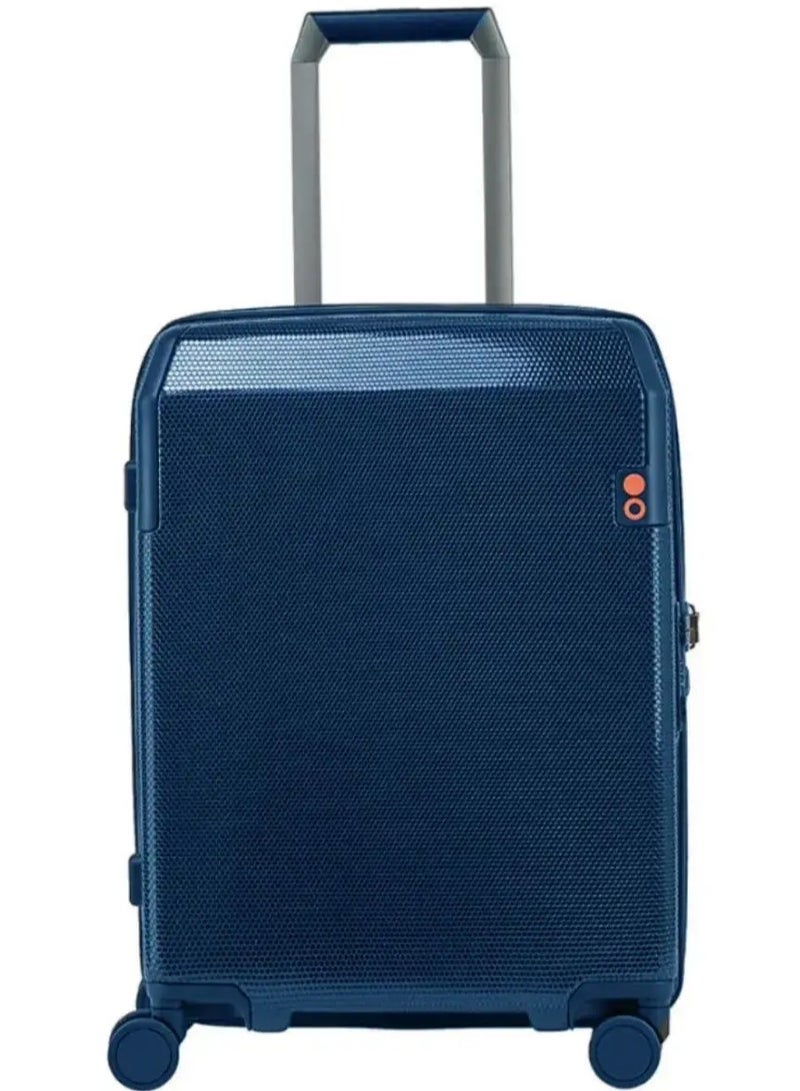 Echolac Logic  52 Cm 4-Double Wheeled Hardcase Cabin Luggage Trolley - Blue - Image 1