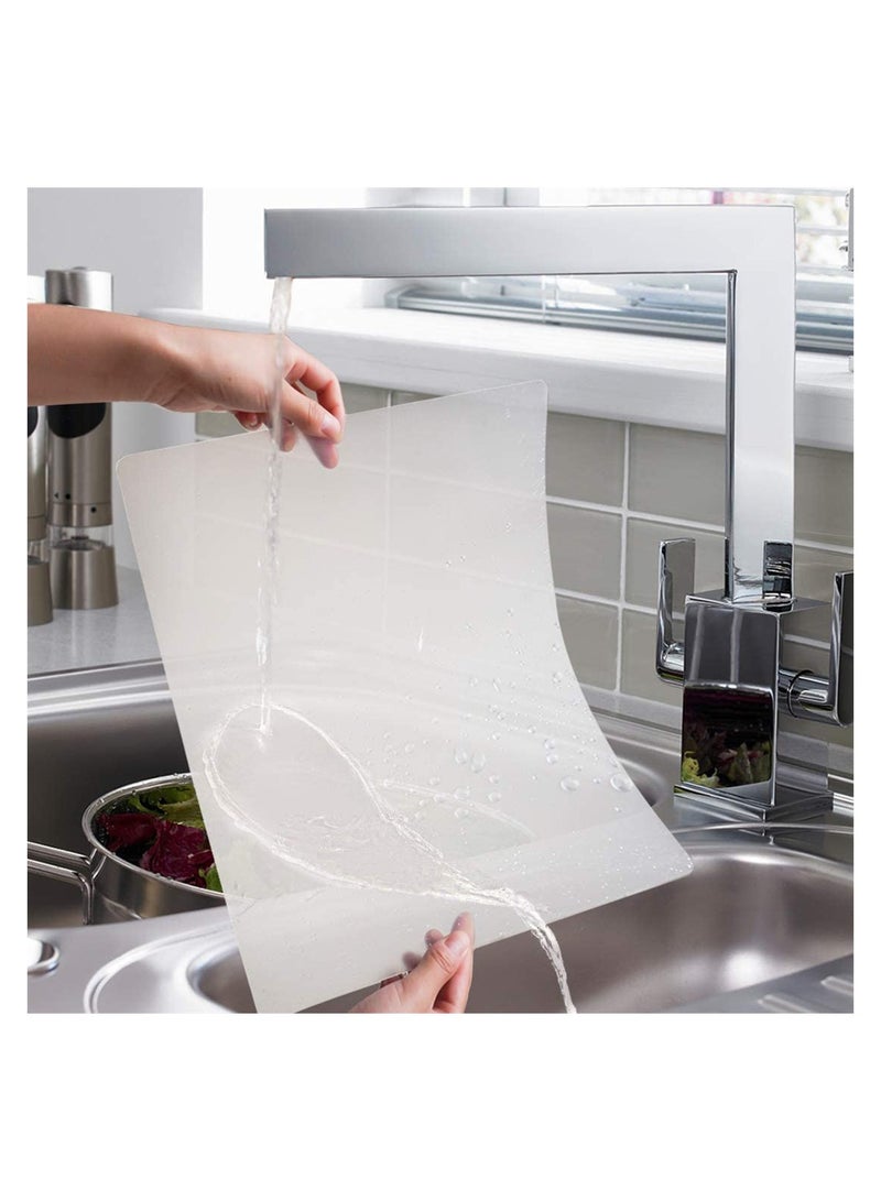 Excefore 6 قطع حماية الشفاف حصائر بلاستيكية مقاومة للحرارة قابلة للمسح قابلة للغسيل حماة طاولة لغرفة الطعام طاولة المطبخ مكتب رسم 17 إنش × 11 إنش - Image 3