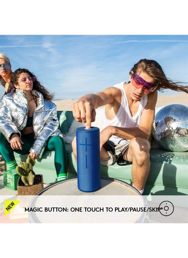 Ultimate Ears - MEGABOOM 3 Portable Wireless Bluetooth Speaker (Powerful Sound + Thundering Bass, Bluetooth, Magic Button, Waterproof, Battery 20 Hours) - Lagoon Blue - Image 1