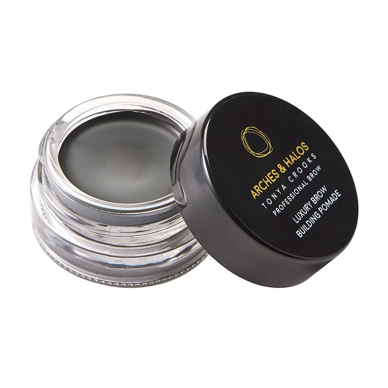 Arches & Halos Arches and Halos Luxury Brow Building Pomade - Vegan Eyebrow Pomade - Creamy, Long Wearing Color for Clean, Defined Brows - Charcoal - 0.1 oz - Image 3
