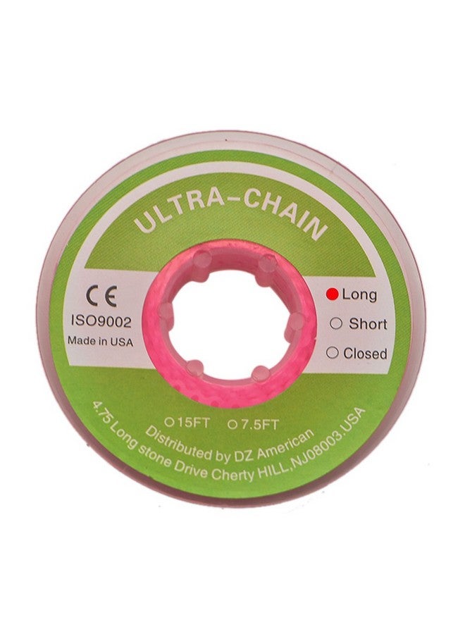 Angzhili Dental Orthodontic Elastic Chain Power Chains (Long Pink) - Image 1