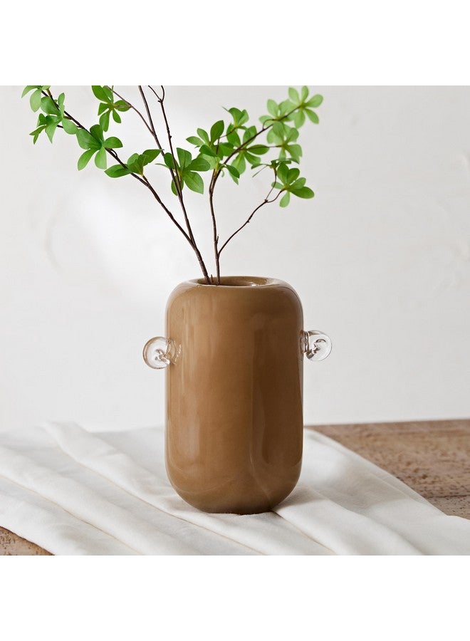 Home Box Reva Glass Vase with Clear Handle 19 x 14 x 23.5 cm - Image 1