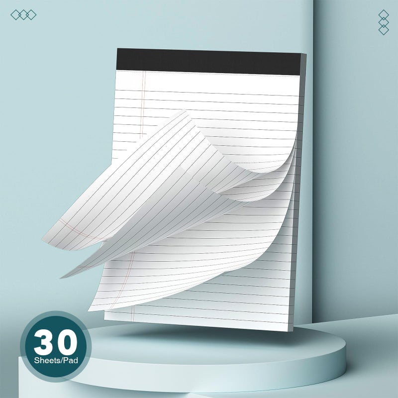 Ailzfei 3 Pack Legal Pads 8.5 X 11 Inch Notepad  30 Sheets Per Note Pads Wide Ruled Legal Pads  Pads Of Paper Writing Pad - Ideal For Office  School Or Home Use - Image 2