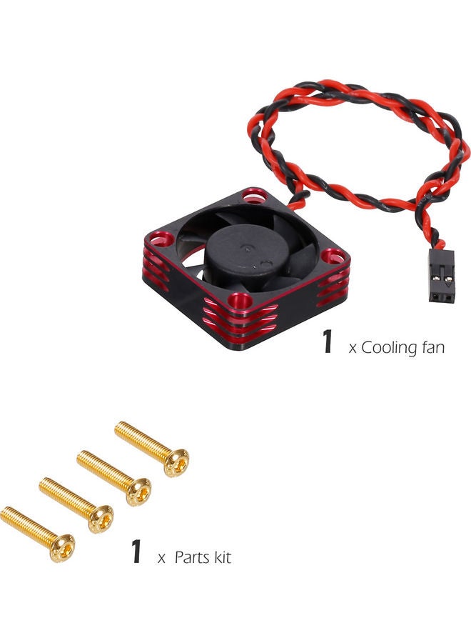 NIBEMINENT Metal Fast Cooling Fan Motor Heat Dissipation For RC Car 7.5x2x5cm - Image 3