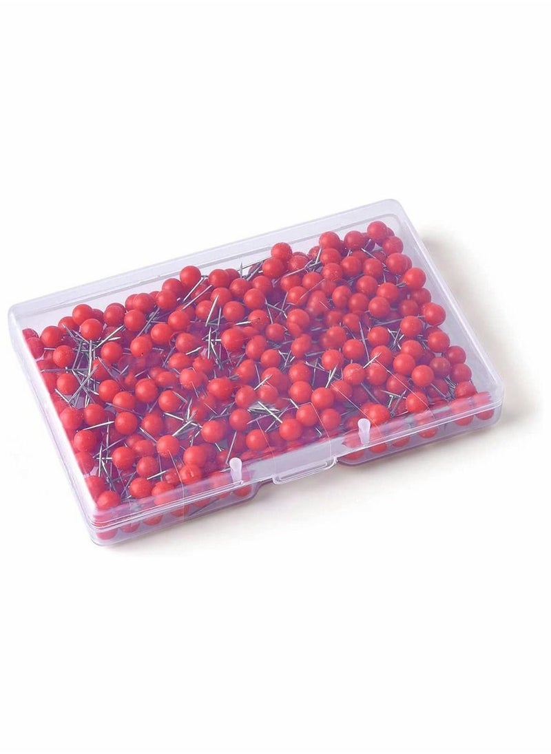 500 Pieces Map Tacks, 1/8 Inch Push Pins Plastic Beads Head Stainless Steel Wire for Office Marking, Hanging Pictures, Photos and Documents (Red) - pzsku/ZD80CF8582CC2CE4F8A39Z/45/_/1669969581/603fd61c-1ea4-4c9e-bcc5-c7fe0027a87a