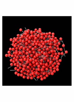 Y&D 500 Pieces Map Tacks, 1/8 Inch Push Pins Plastic Beads Head Stainless Steel Wire for Office Marking, Hanging Pictures, Photos and Documents (Red)  - Image 5