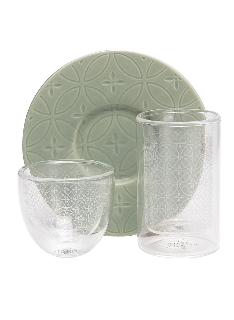 Dallaty Tea And Coffee Set Green  - Image 2