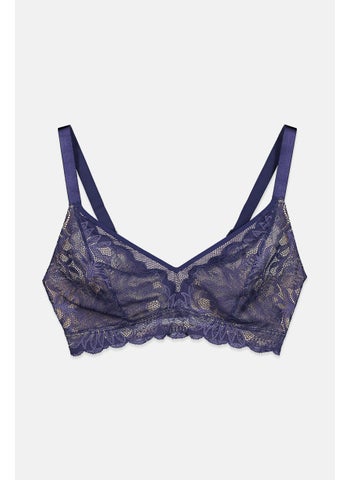 Women Non Padded Underwired Lace Soft Bra, Blue - pzsku/ZD80CFDF93F6966AACC05Z/45/1746203666/b793883a-6940-419e-8330-82079e2b4320