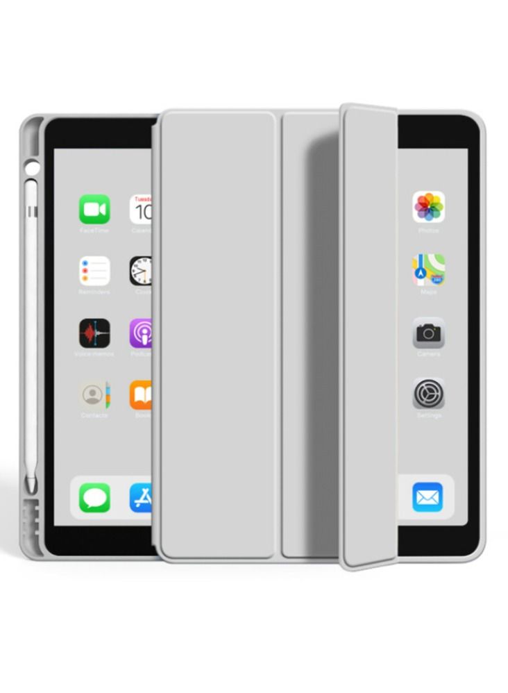 Loquat Grey IPad Case With Pen Slot